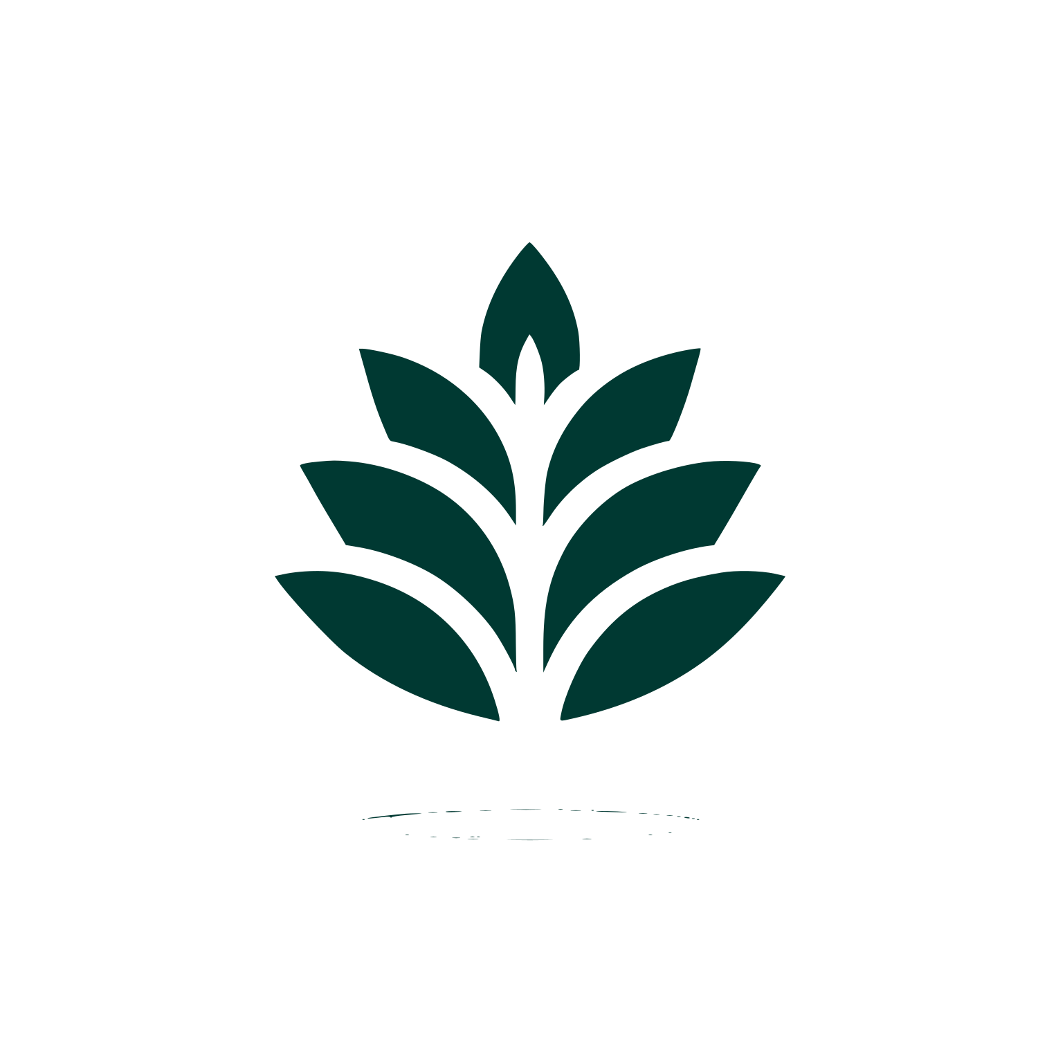 Lavender Leaf Logo #003932