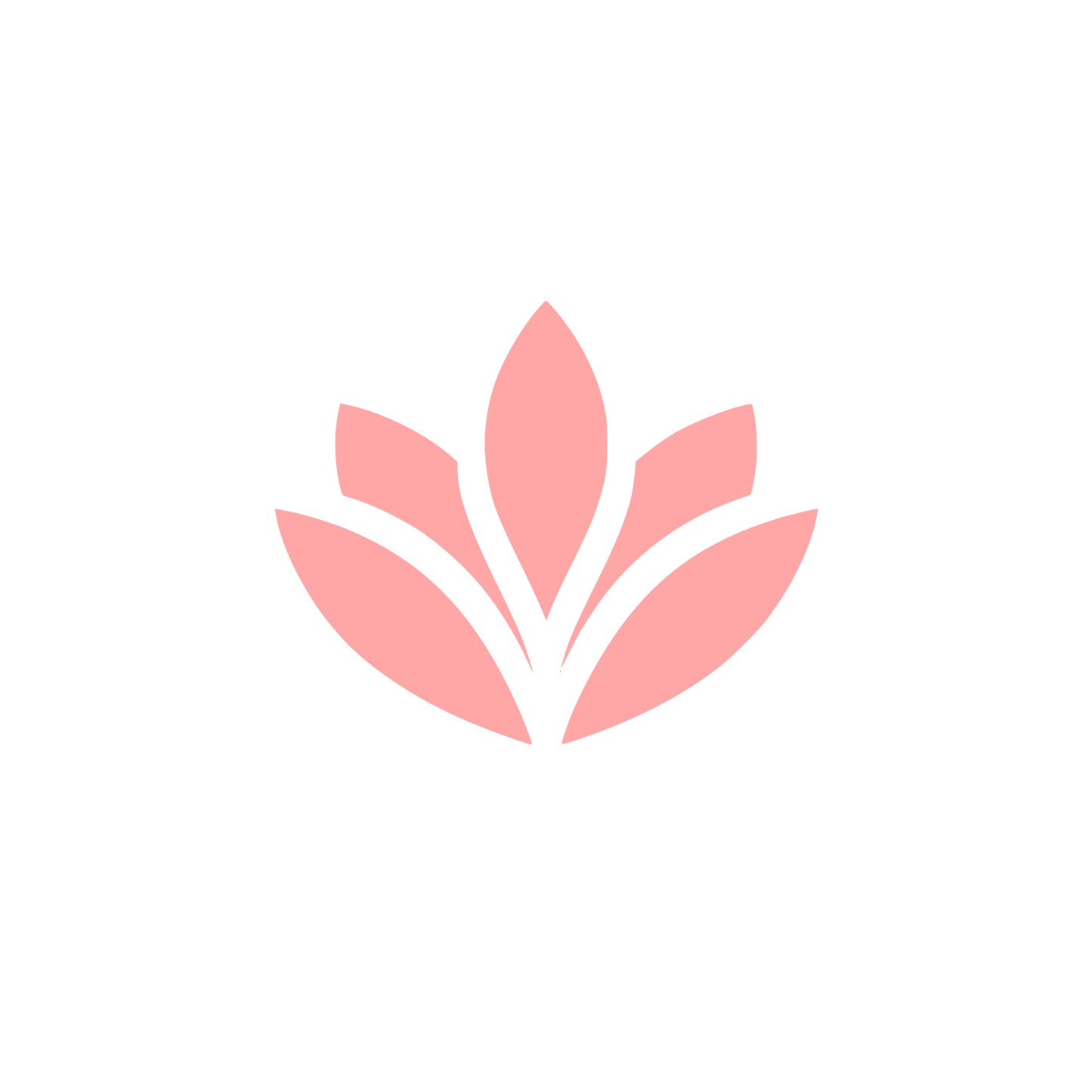 Magnolia Leaf Logo #ffa6a6