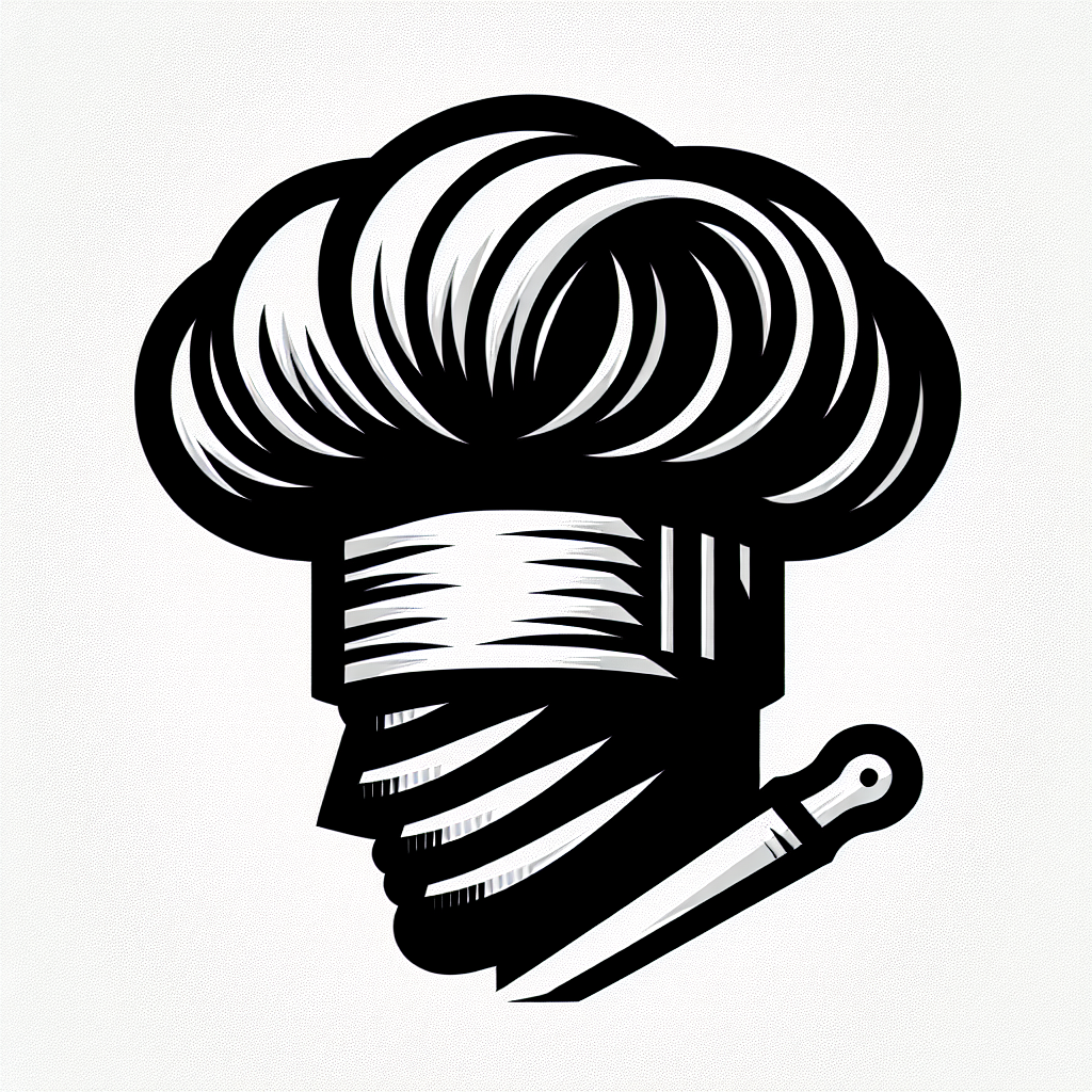 Chef Hat and Knife Logo