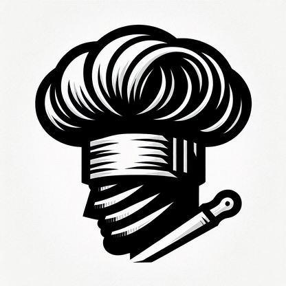 Chef Hat and Knife Logo