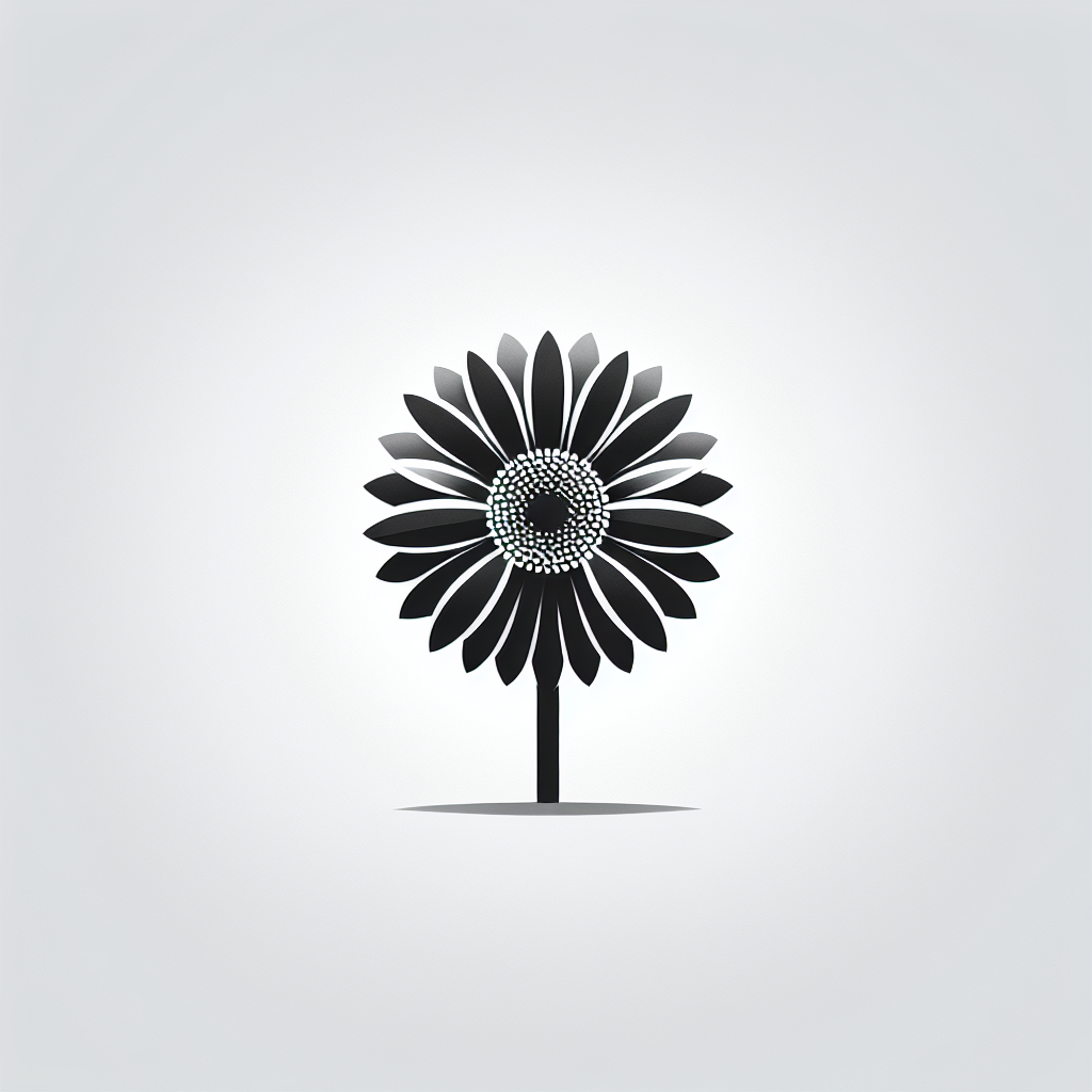 Black Flower Logo