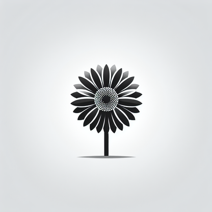 Black Flower Logo