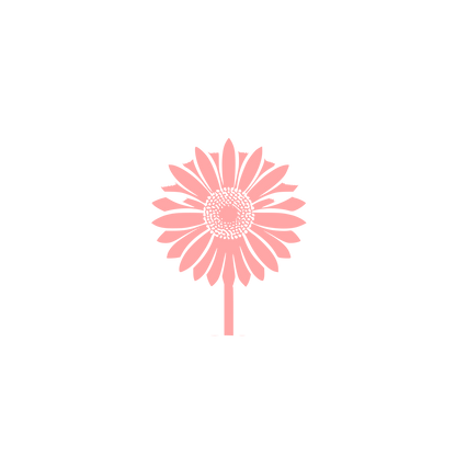 Black Flower Logo #ffa6a6