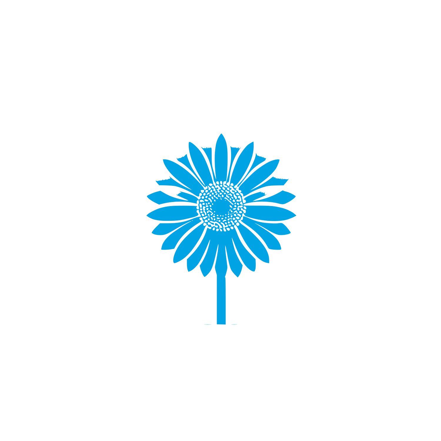 Black Flower Logo #00a3e4