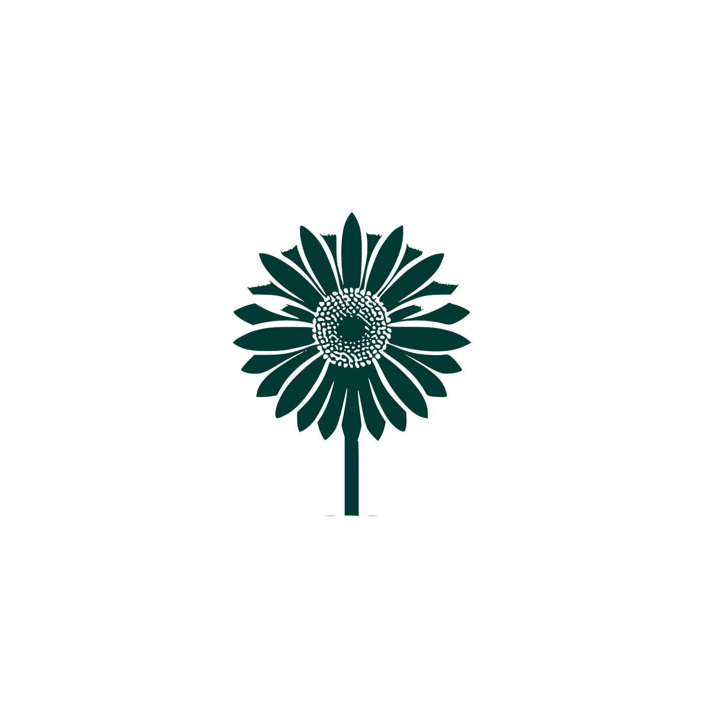 Black Flower Logo #003932