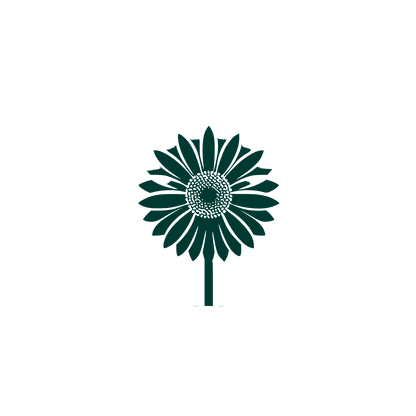 Black Flower Logo #003932