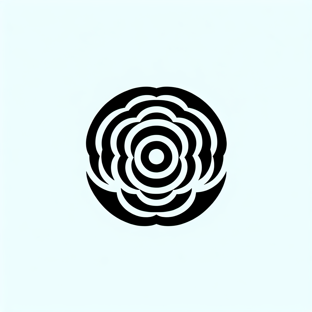 Logo with Floral Design