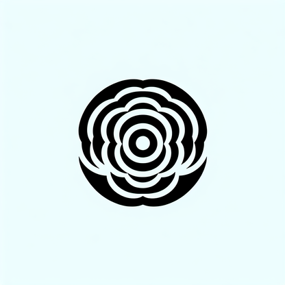 Logo with Floral Design