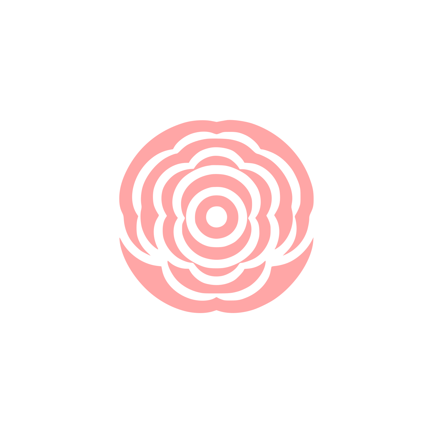 Logo with Floral Design #ffa6a6