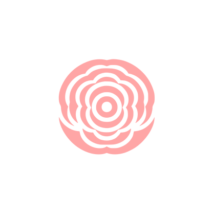 Logo with Floral Design #ffa6a6