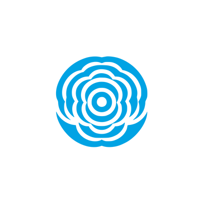 Logo with Floral Design #00a3e4