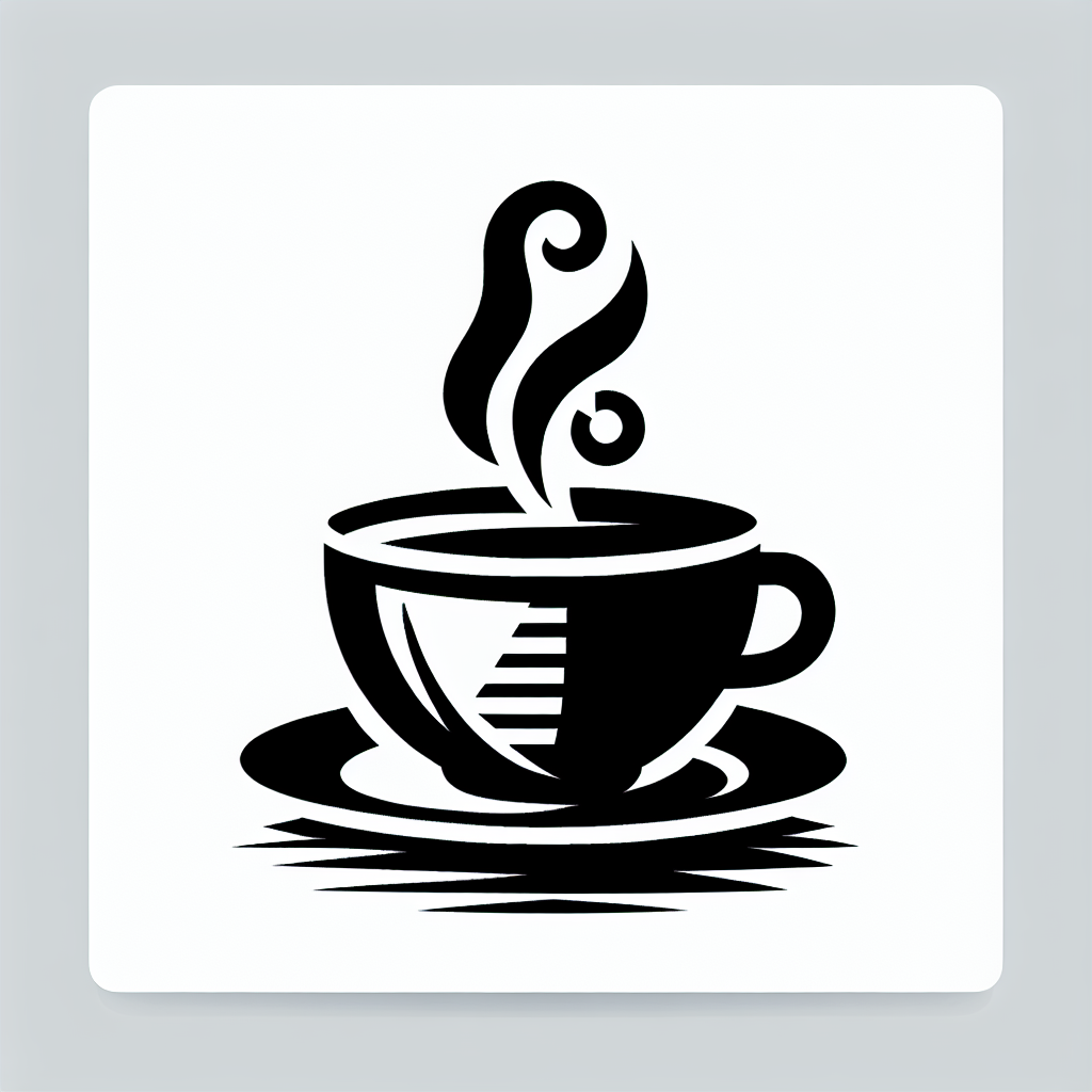 Steaming Coffee Cup Logo