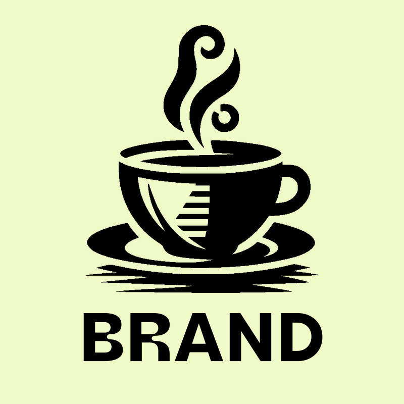 Steaming Coffee Cup Logo preview