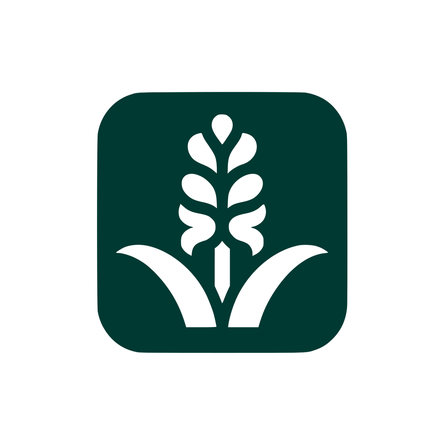 Hyacinth Flower Logo #003932