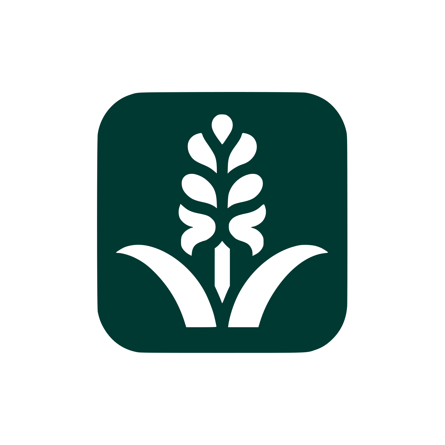 Hyacinth Flower Logo #003932