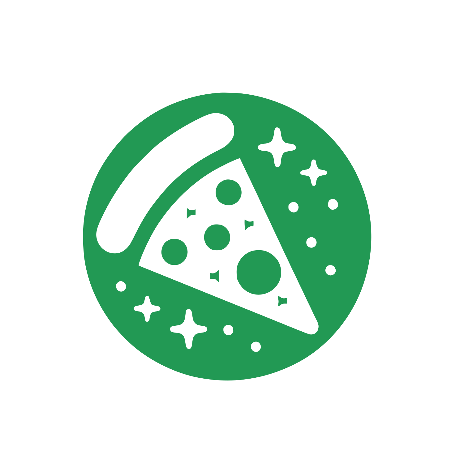 Starry Night Pizza Logo #229954