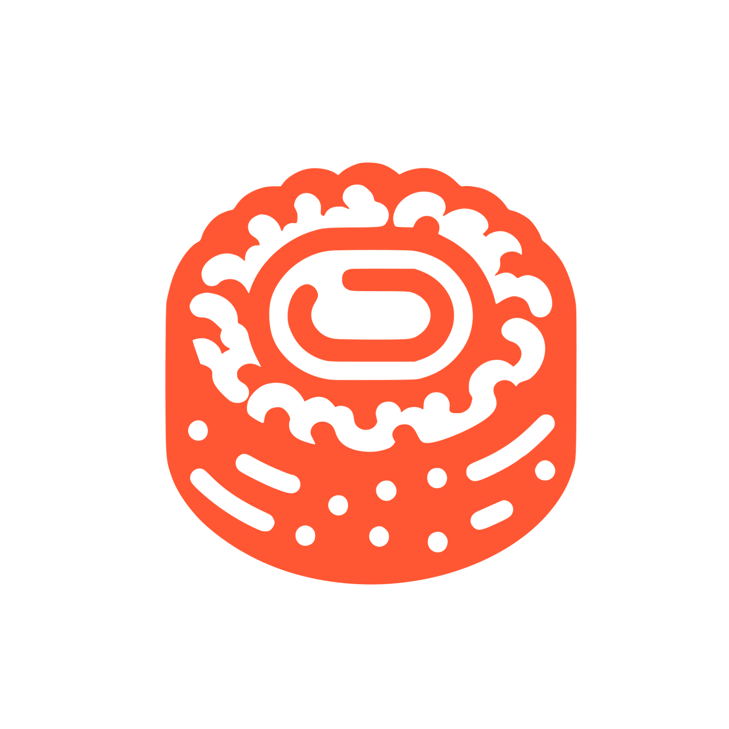 Layered Cake Logo #FF5733
