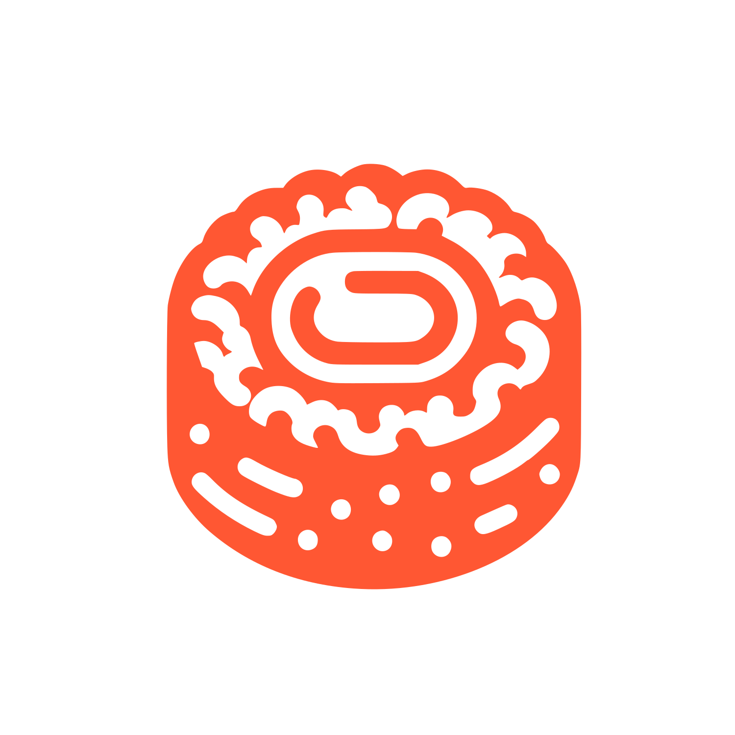 Layered Cake Logo #FF5733