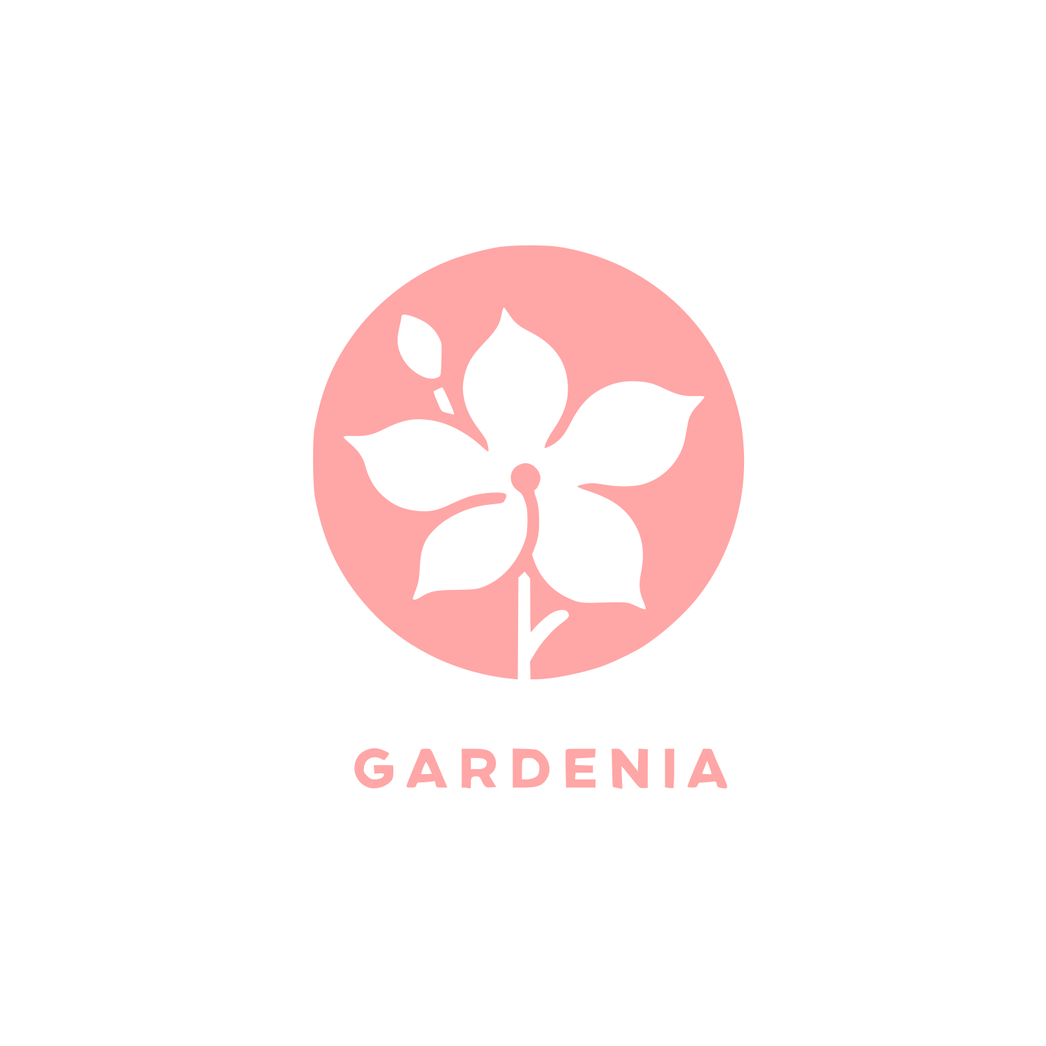 Gardenia Flower Logo #ffa6a6