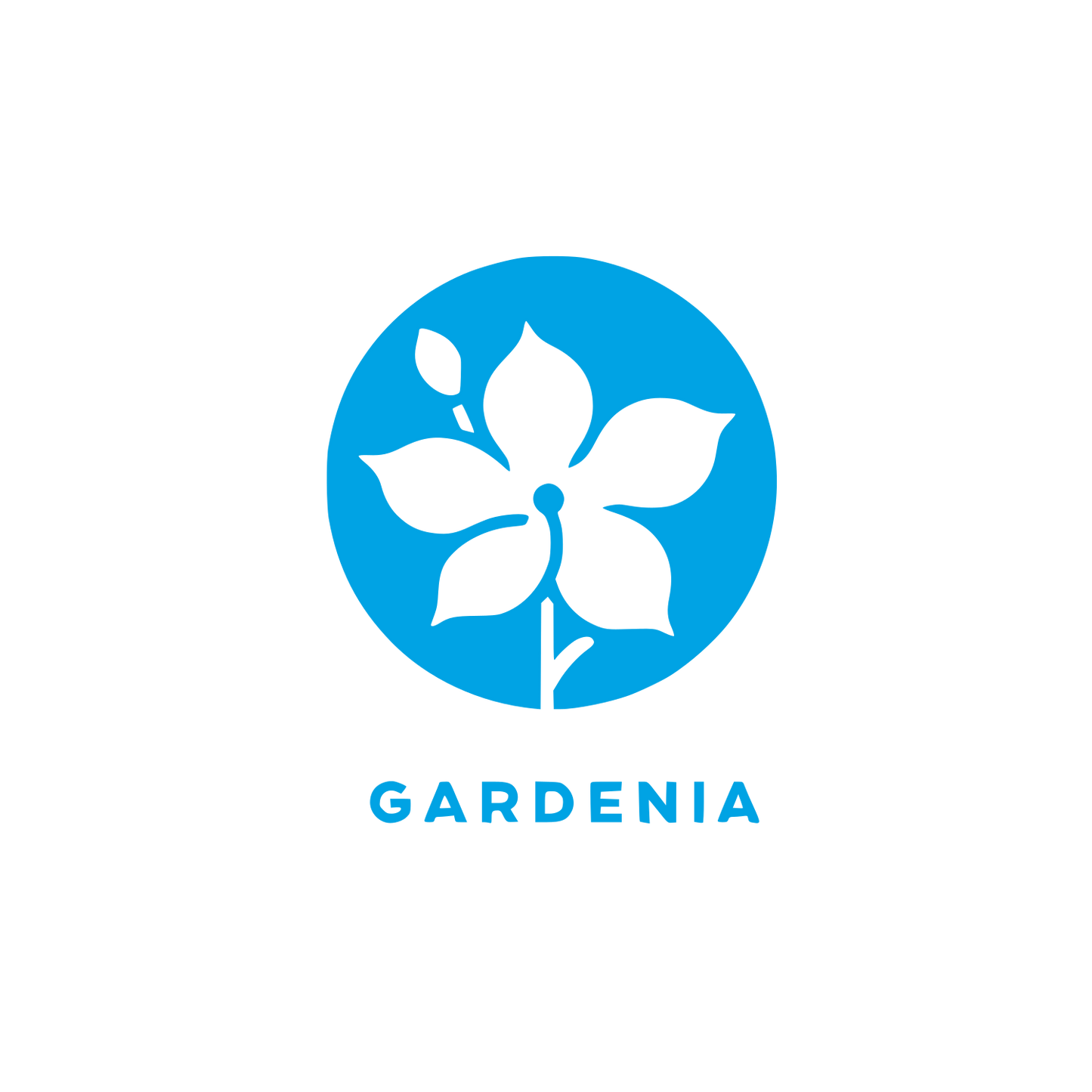 Gardenia Flower Logo #00a3e4