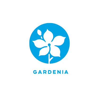 Gardenia Flower Logo #00a3e4