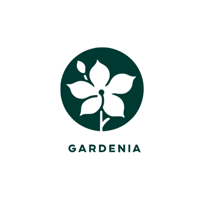 Gardenia Flower Logo #003932