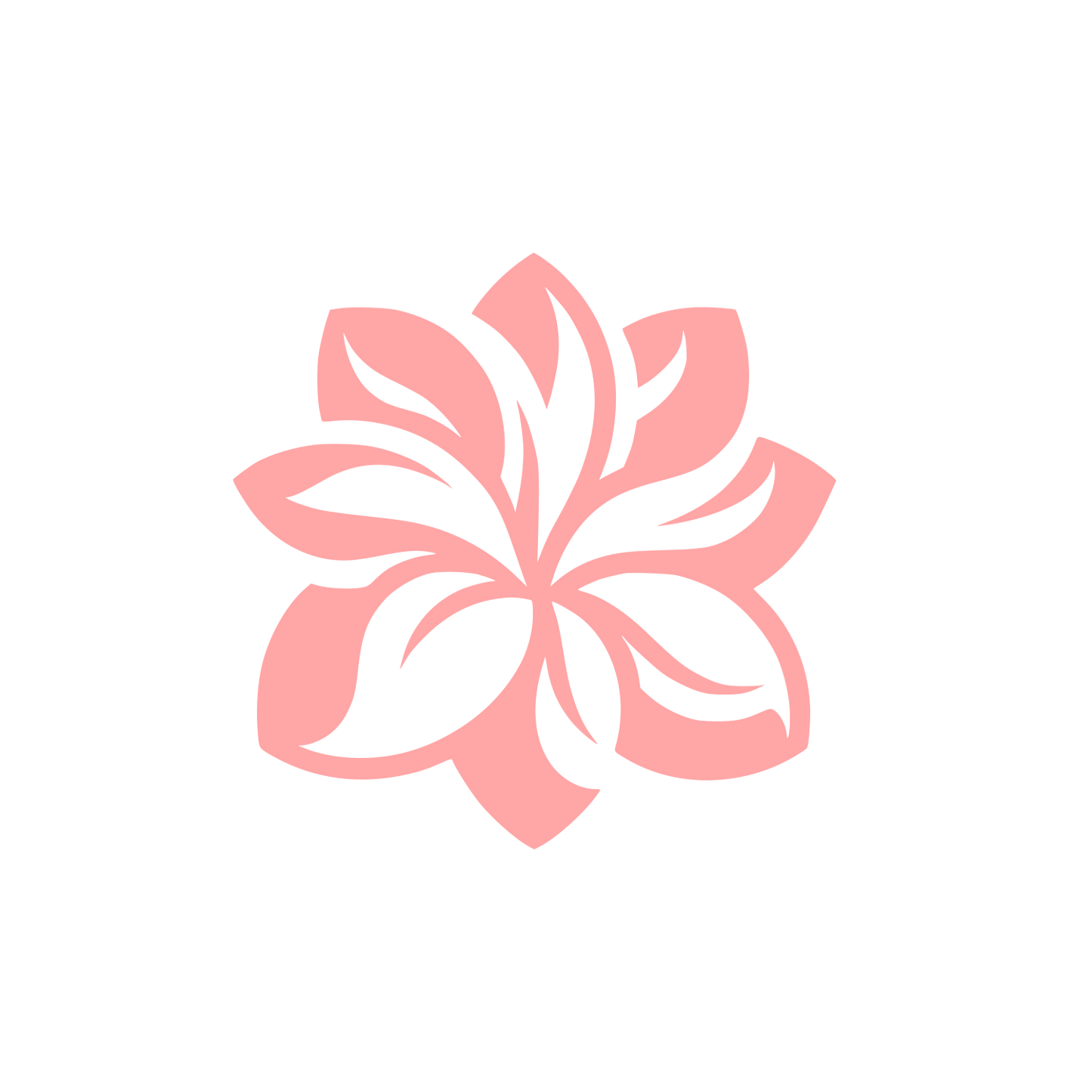 Gardenia Flower Logo #ffa6a6