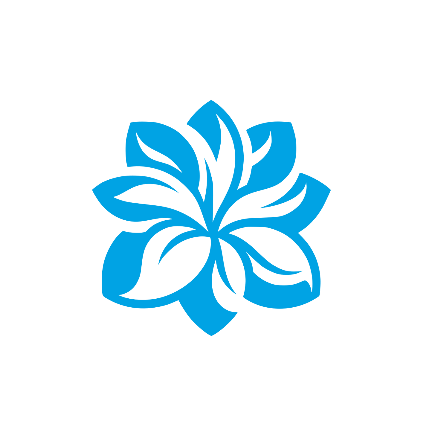 Gardenia Flower Logo #00a3e4