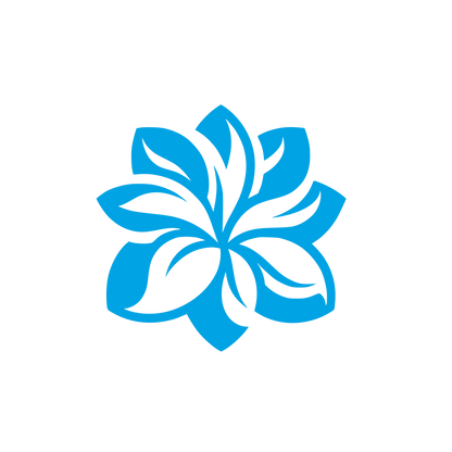 Gardenia Flower Logo #00a3e4