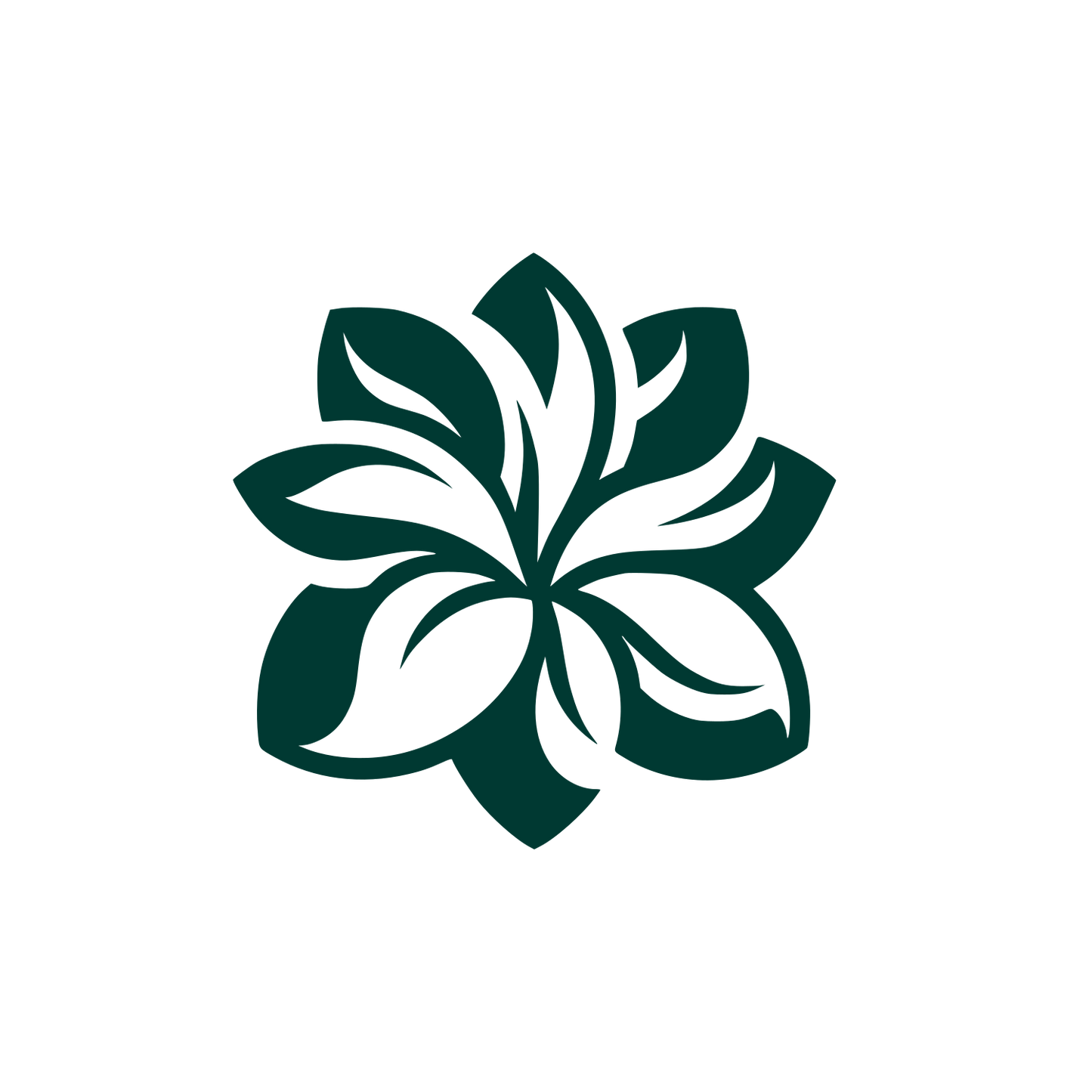 Gardenia Flower Logo #003932
