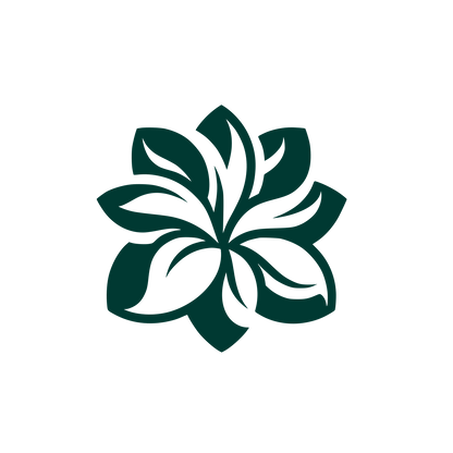 Gardenia Flower Logo #003932
