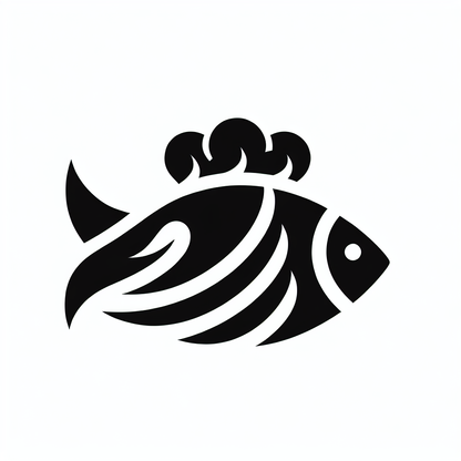 Abstract Fish Logo