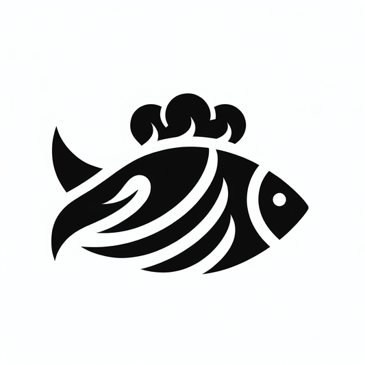 Abstract Fish Logo