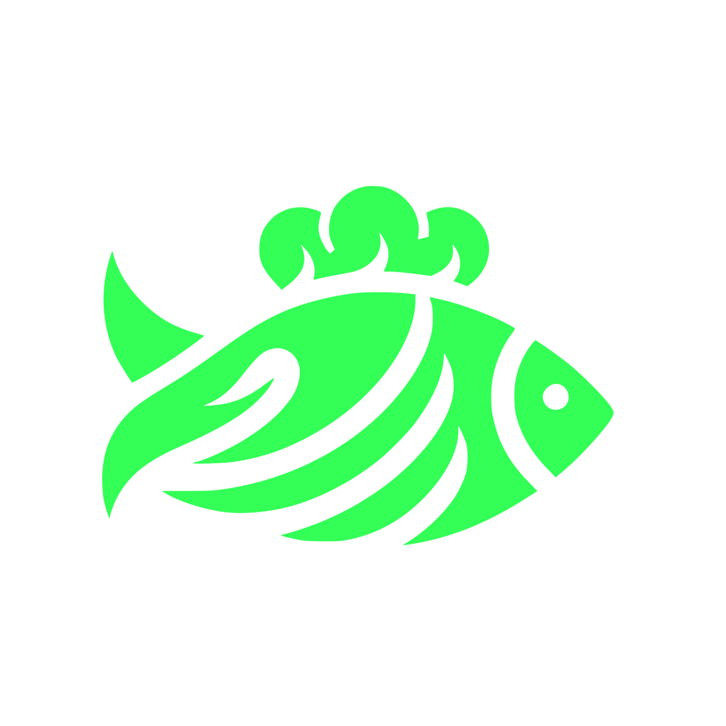 Abstract Fish Logo #33FF57