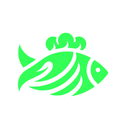 Abstract Fish Logo #33FF57