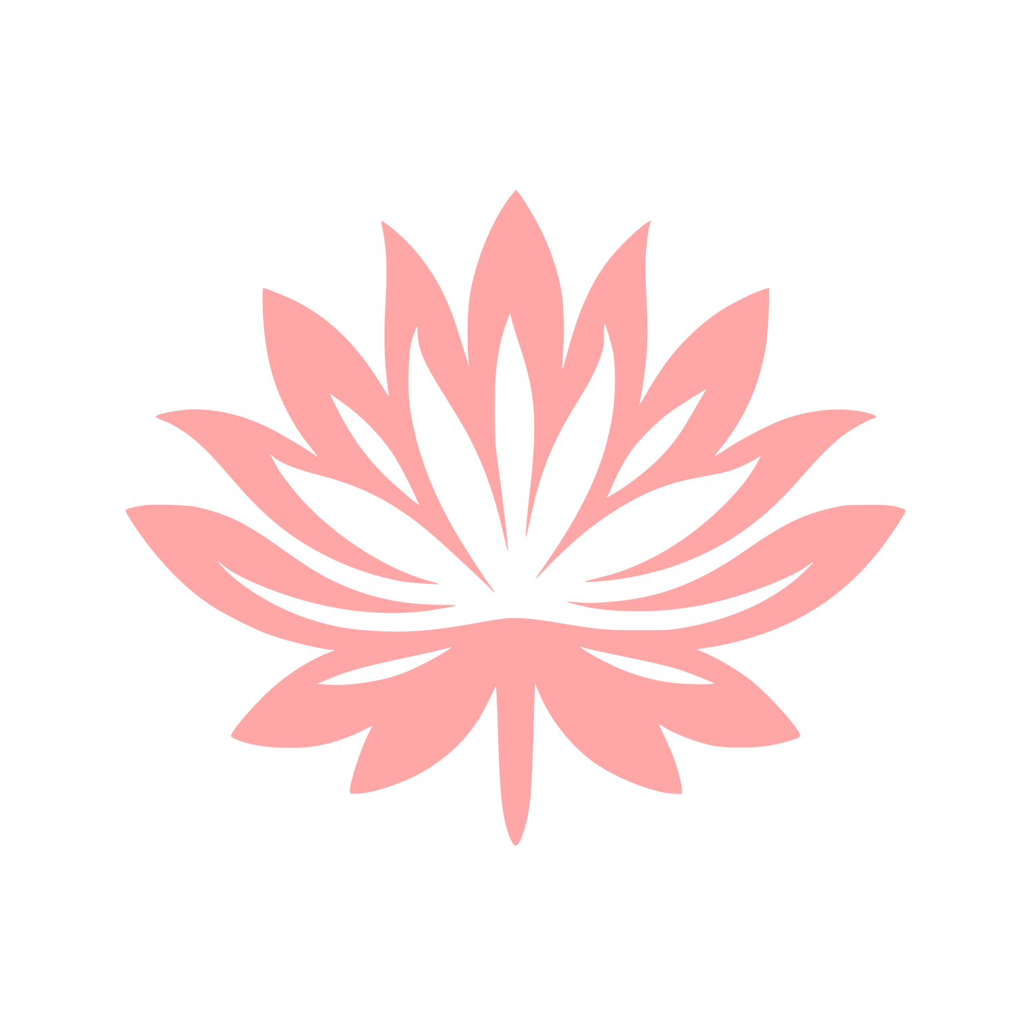 Lotus Logo Design #ffa6a6