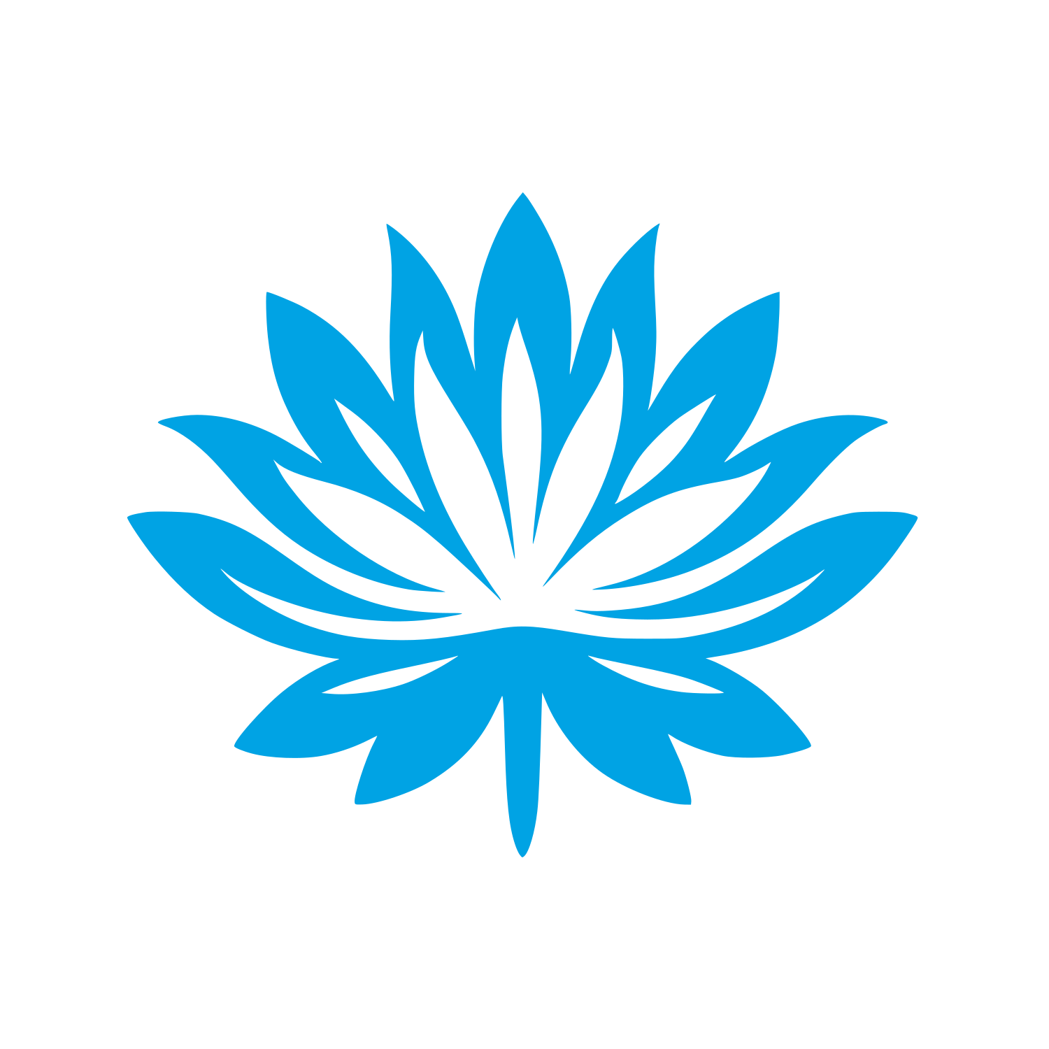 Lotus Logo Design #00a3e4