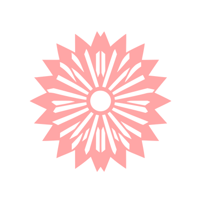 Starburst Logo Design #ffa6a6