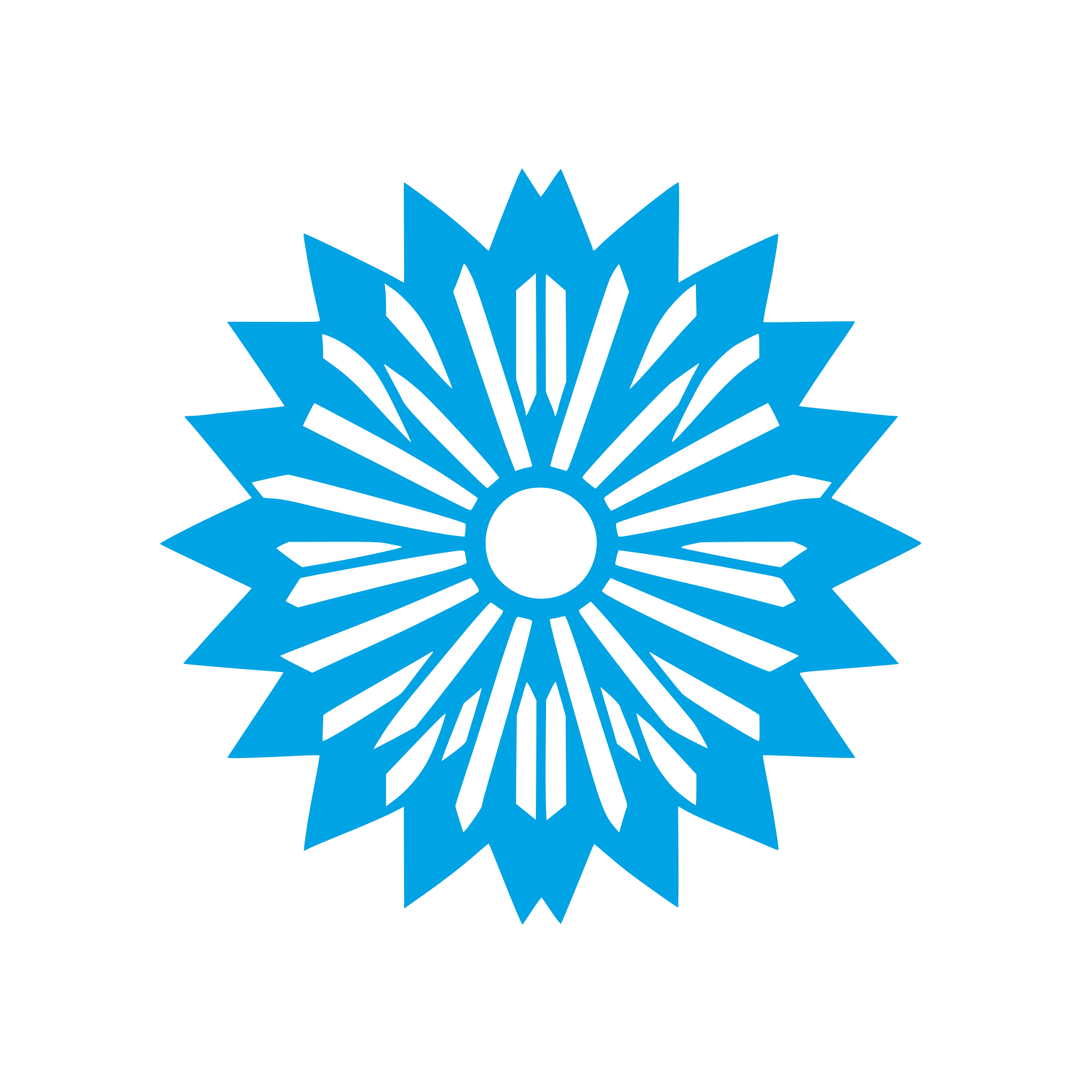 Starburst Logo Design #00a3e4