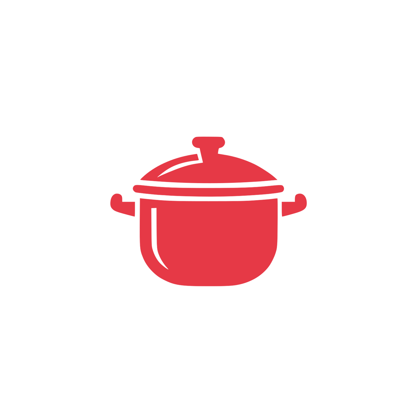 Cooking Pot Logo #E63946