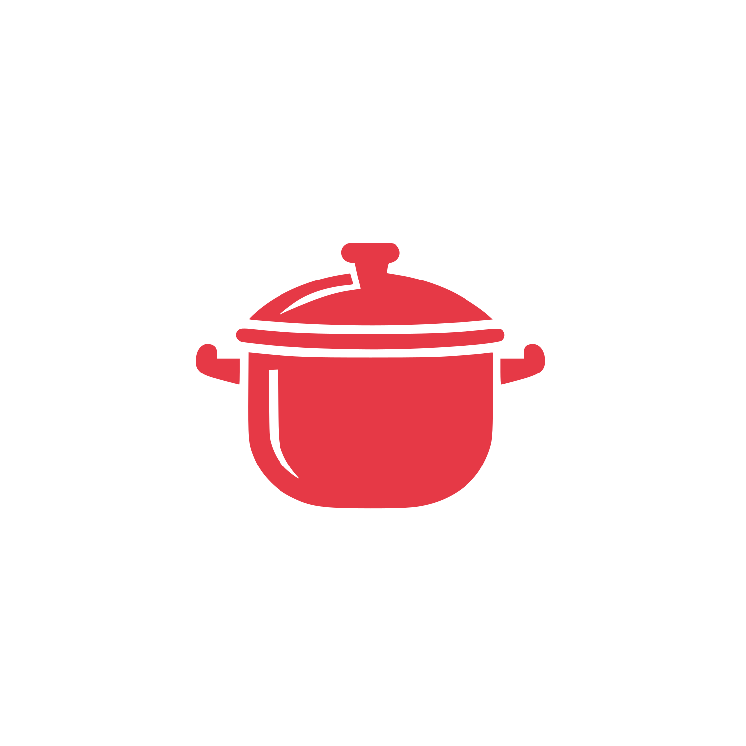 Cooking Pot Logo #E63946