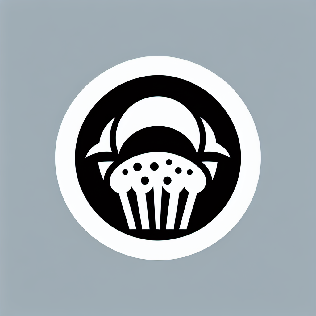 Muffin Circle Emblem Logo