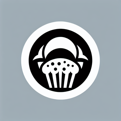 Muffin Circle Emblem Logo