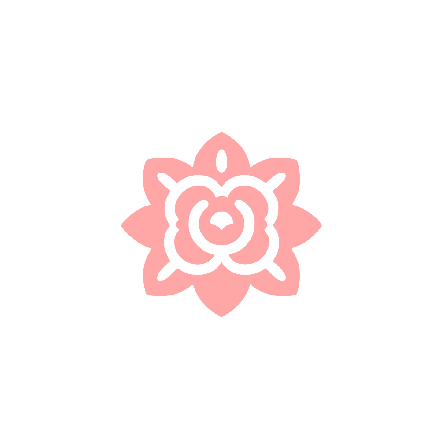 Rose Floral Logo #ffa6a6