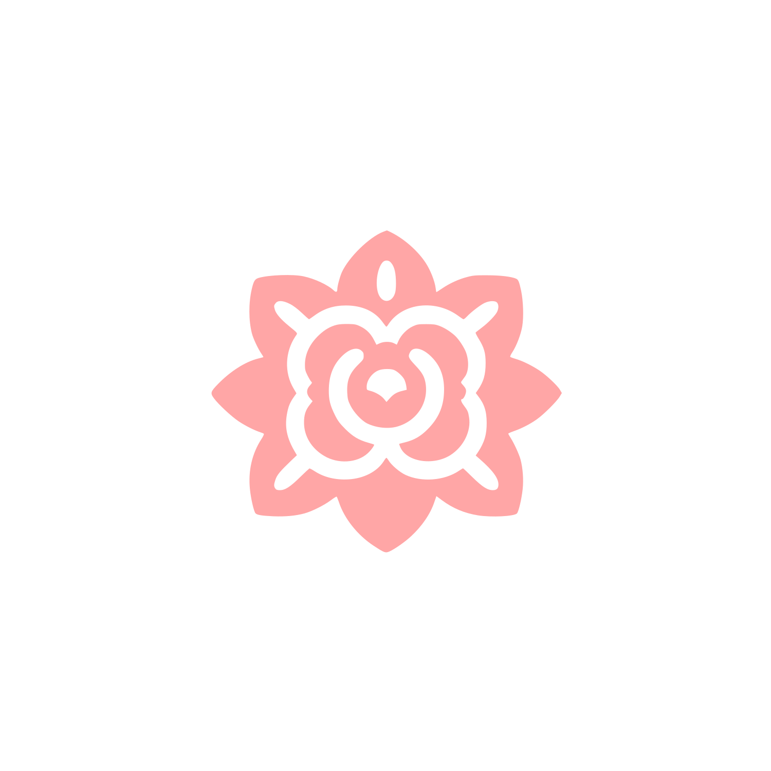 Rose Floral Logo #ffa6a6
