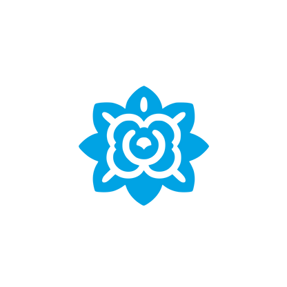 Rose Floral Logo #00a3e4
