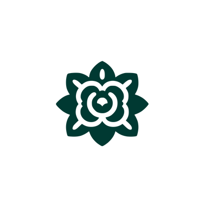 Rose Floral Logo #003932