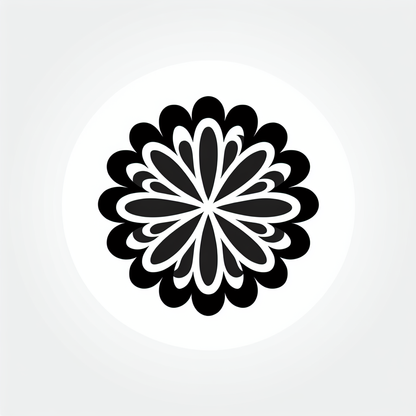 Chrysanthemum Flower Logo
