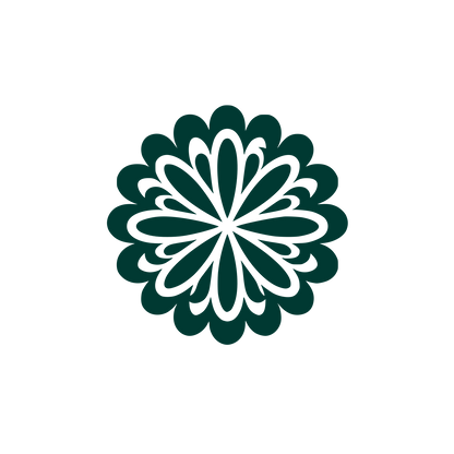 Chrysanthemum Flower Logo #003932