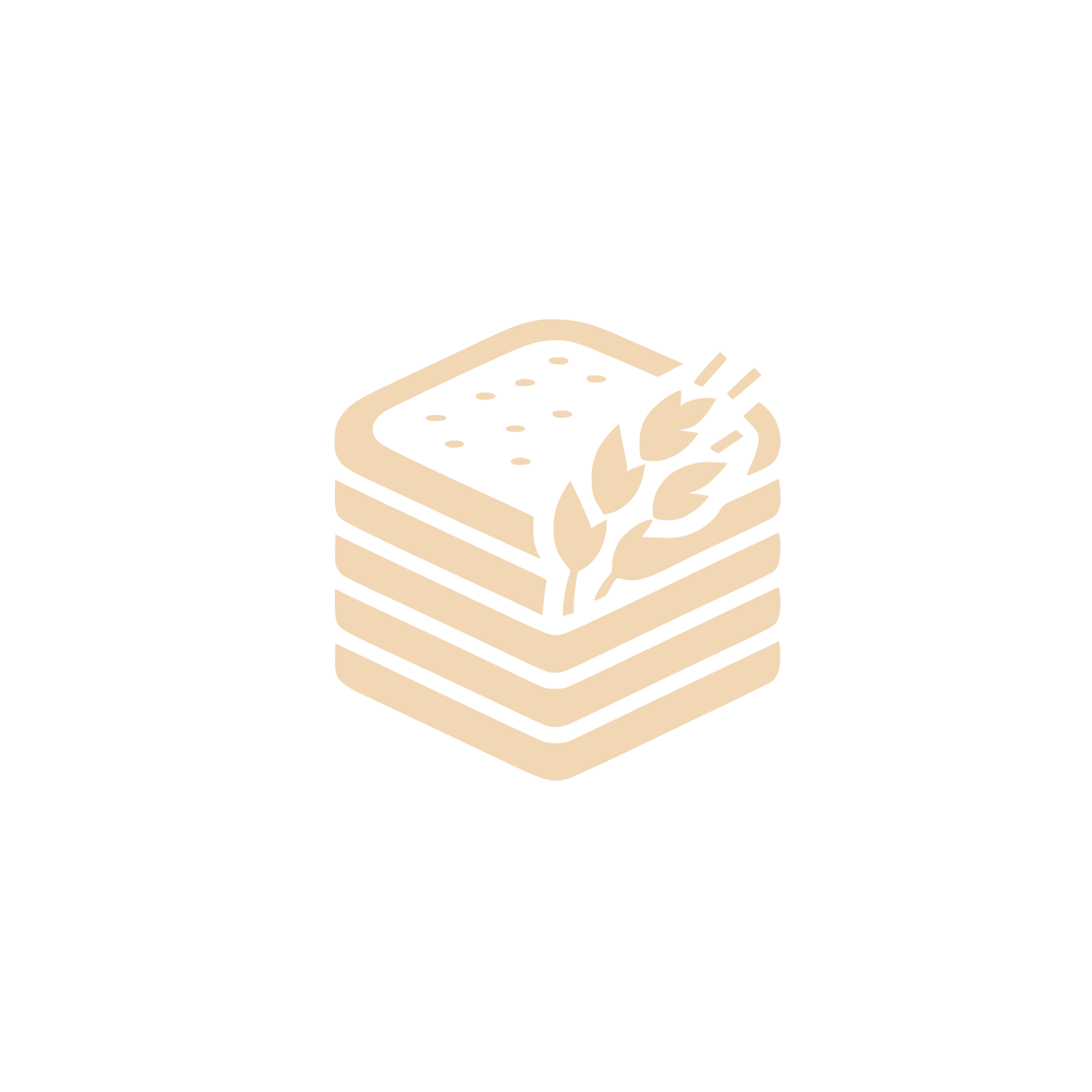 Sliced Bread Wheat Logo #F2D7B4